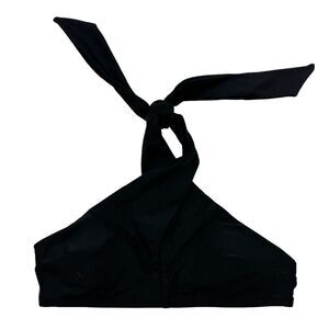 Aerie American Eagle Black Crossover Keyhole Halter Neck Swim Bikini Top Sz XXS